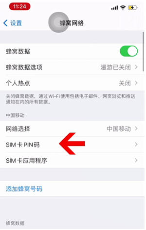 长洲苹果14维修网分享如何给iPhone14的SIM卡设置密码 